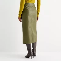 Worthington Womens Tall Midi Pencil Skirt