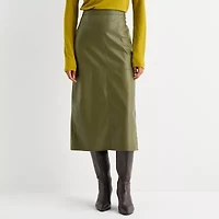 Worthington Womens Tall Midi Pencil Skirt