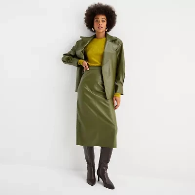 Worthington Womens Tall Midi Pencil Skirt