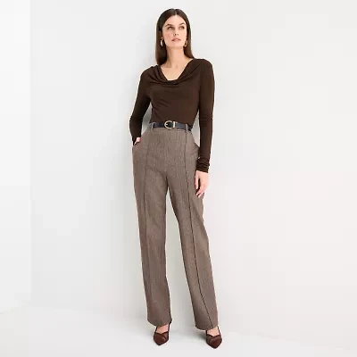 Worthington Womens Tall Straight Trouser