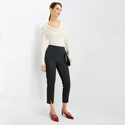 Worthington Womens Tall Skinny Mid Rise Pull-On Pant
