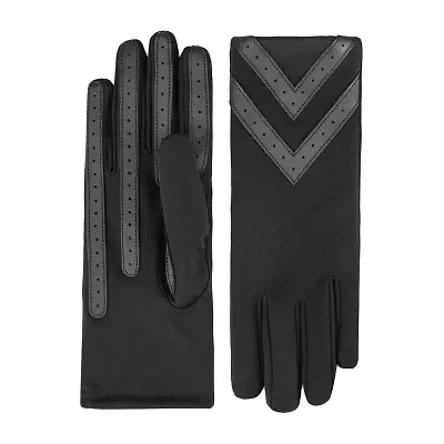 Isotoner Smartdri Spandex 3 Btl With Chevron Appliquest At Wrist 1 Pair Gloves