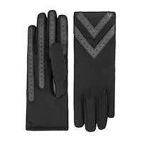 Isotoner Smartdri Spandex 3 Btl With Chevron Appliquest At Wrist 1 Pair Gloves
