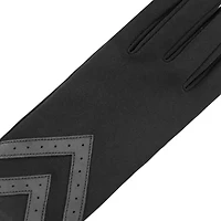 Isotoner Smartdri Spandex 3 Btl With Chevron Appliquest At Wrist 1 Pair Gloves