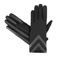 Isotoner Smartdri Spandex 3 Btl With Chevron Appliquest At Wrist 1 Pair Gloves