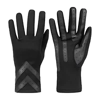 Isotoner Smartdri Spandex 3 Btl With Chevron Appliquest At Wrist 1 Pair Gloves