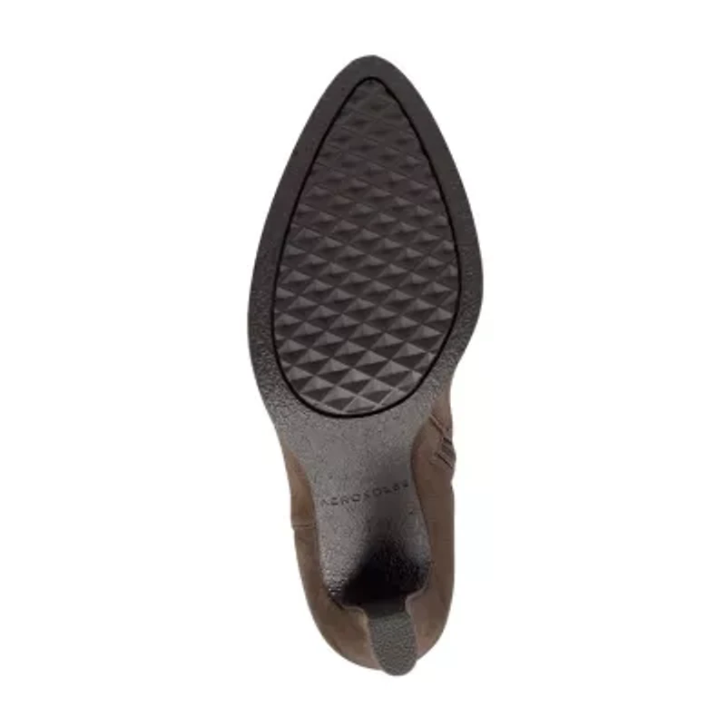 Aerosoles Womens Lynx Wide Calf Stiletto Heel Dress Boots