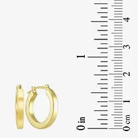 Womens 10K Gold Sterling Silver Oval Round 2 Pair Earring Set