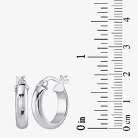 Womens 10K Gold Sterling Silver Oval Round 2 Pair Earring Set