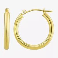 Womens 10K Gold Sterling Silver Oval Round 2 Pair Earring Set