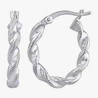 Womens 10K Gold Sterling Silver Oval Round 2 Pair Earring Set