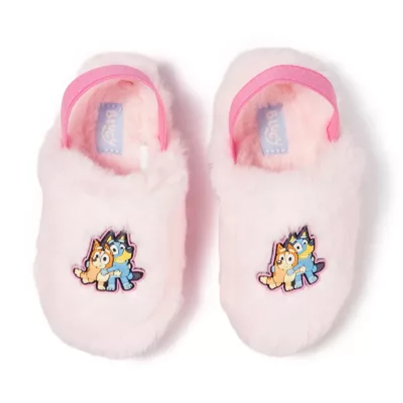 Infant Girls Bluey Slip-On Slippers Wide Width