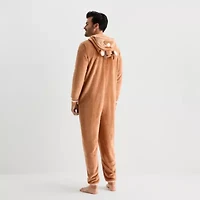 North Pole Trading Co. Reindeer Unisex Adult Plush Hooded Long Sleeve Matching Family One Piece Pajama