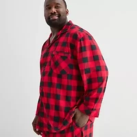 St. John's Bay Mens Long Sleeve 2-pc. Big and Tall Pajama Sets