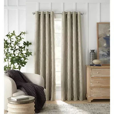 Linden Street Gwen Jacobean Grommet Top Light-Filtering Single Curtain Panel