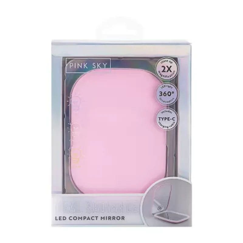 Pink Sky LED Compact Mirror