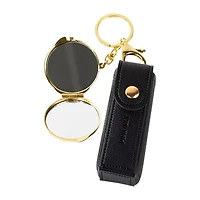 Pink Sky Lipstick Holder & Compact Key Ring Set