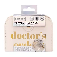 Pink Sky Doctor's Orders Compact Travel Pill Case