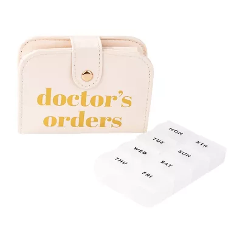Pink Sky Doctor's Orders Compact Travel Pill Case