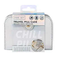 Pink Sky Chill Pills Compact Travel Pill Case