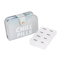 Pink Sky Chill Pills Compact Travel Pill Case