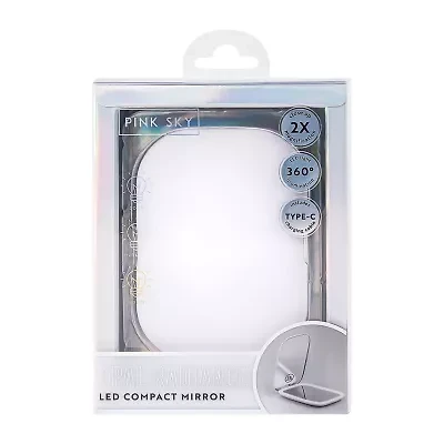 Pink Sky LED Compact Mirror