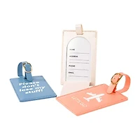 Pink Sky 3-pack Luggage Tag Set