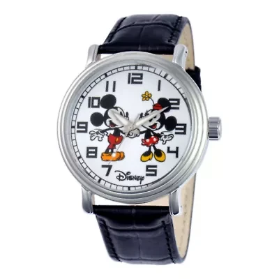 Disney Mens Mickey & Minnie Mouse Vintage-Style Watch