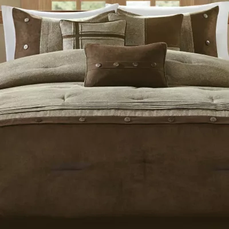 Madison Park Westbrook 7-Pc. Faux Suede Comforter Set