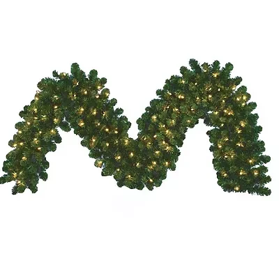 Kurt Adler 9'x18" Pre-Lit Vanderbilt Garland