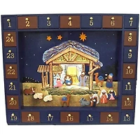 Kurt Adler 16.75-Inch Nativity Advent Calendar 25 Pieces