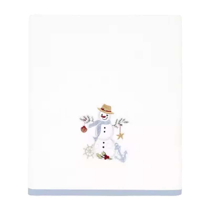 Avanti Coastal Snowman Holiday Bath Towel