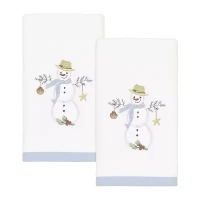 Avanti Coastal Snowman 2-pc. Fingertip Towel