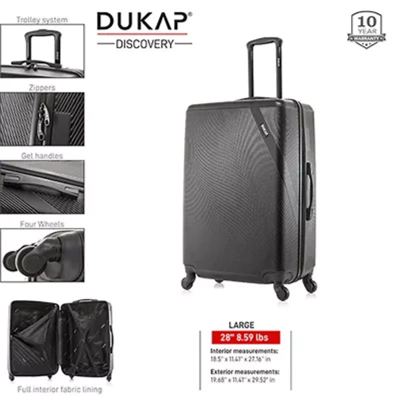 DUKAP Discovery 28" Hardside Lightweight Spinner Luggage