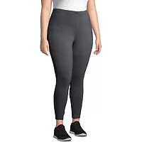 JMS by Hanes Womens High Rise Full Length Leggings Plus