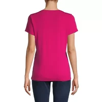 St. John's Bay Womens V Neck Short Sleeve T-Shirt
