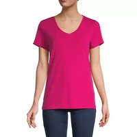 St. John's Bay Womens V Neck Short Sleeve T-Shirt