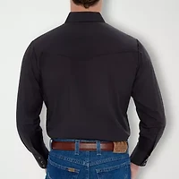 Ely Cattleman Snap Front Mens Long Sleeve Classic Fit Button-Down Shirt