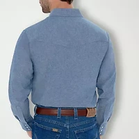 Ely Cattleman Mens Long Sleeve Regular Fit Big and Tall Button-Down Shirt