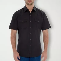 Ely Cattleman Mens Short Sleeve Classic Fit Button-Down Shirt