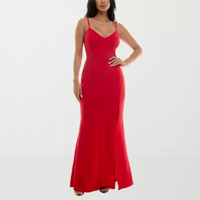 Trixxi Womens Juniors Sleeveless Bodycon Dress