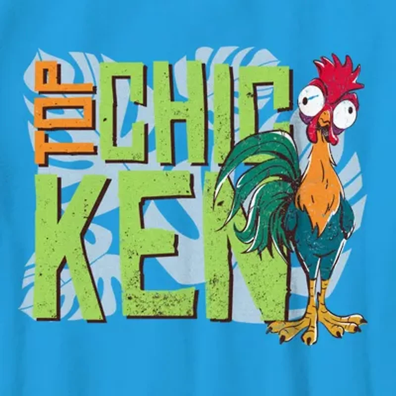 Disney Collection Little & Big Kid Boys Crew Neck Short Sleeve Moana Graphic T-Shirt