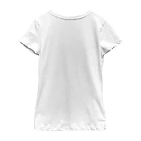 Disney Collection Little & Big Kid Girls Crew Neck Short Sleeve Regular Fit Princess Moana Graphic T-Shirt