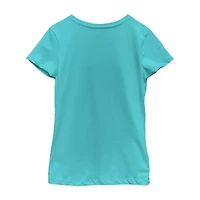 Disney Collection Little & Big Kid Girls Crew Neck Short Sleeve Moana Graphic T-Shirt