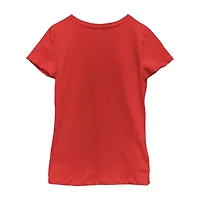 Disney Collection Little & Big Kid Girls Crew Neck Short Sleeve Mickey Mouse Graphic T-Shirt
