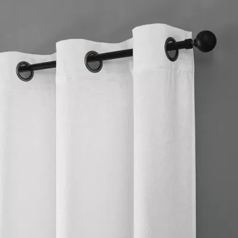 Regal Home Vista Embossed Grommet Top Energy Saving Blackout Set of 2 Curtain Panel