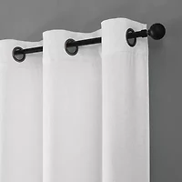 Regal Home Vista Embossed Grommet Top Energy Saving Blackout Set of 2 Curtain Panel