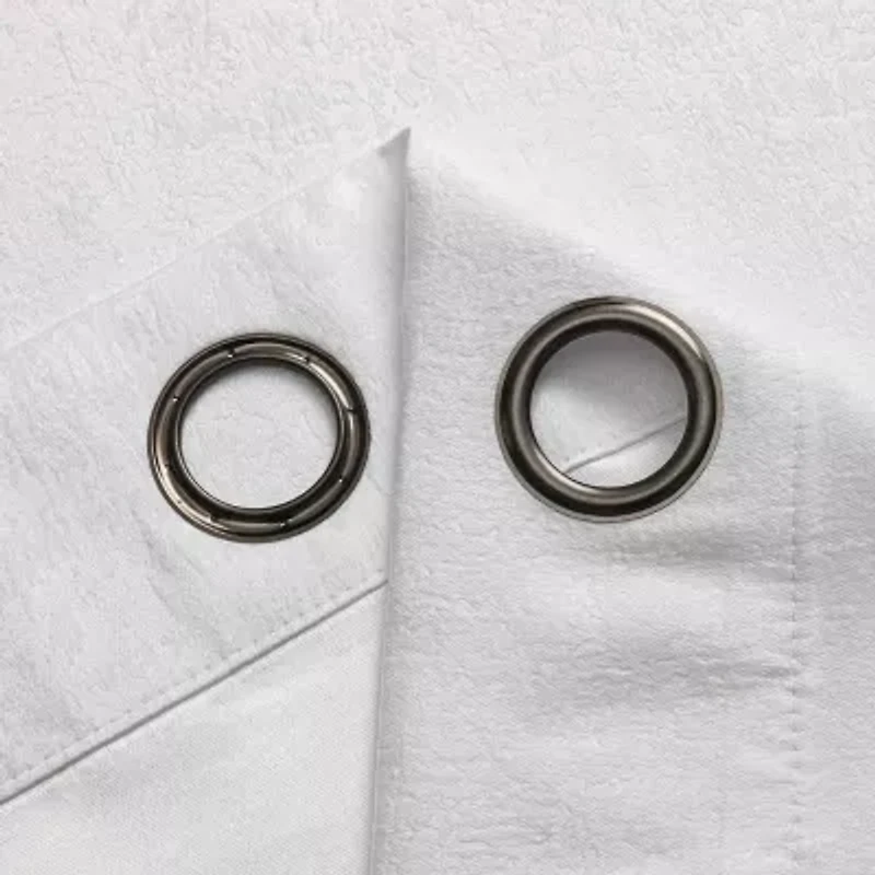 Regal Home Vista Embossed Grommet Top Energy Saving Blackout Set of 2 Curtain Panel