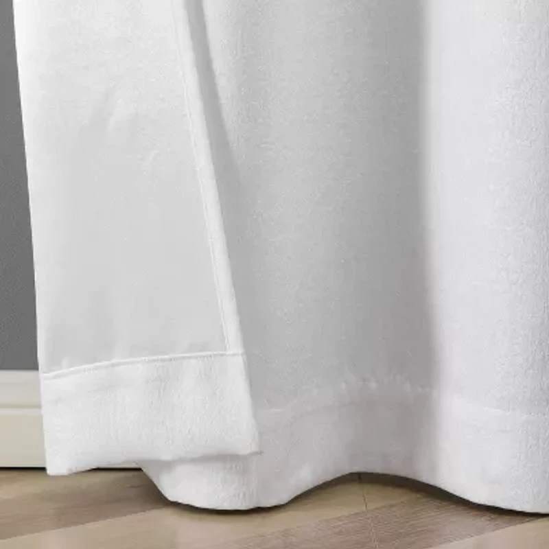 Regal Home Vista Embossed Grommet Top Energy Saving Blackout Set of 2 Curtain Panel