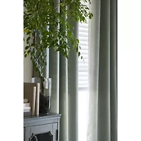 Regal Home Ayden Solid Grommet Top Energy Saving Blackout Single Curtain Panel